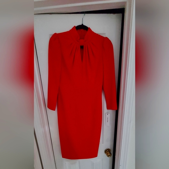 Red Calvin Klein Dress - Picture 1 of 2